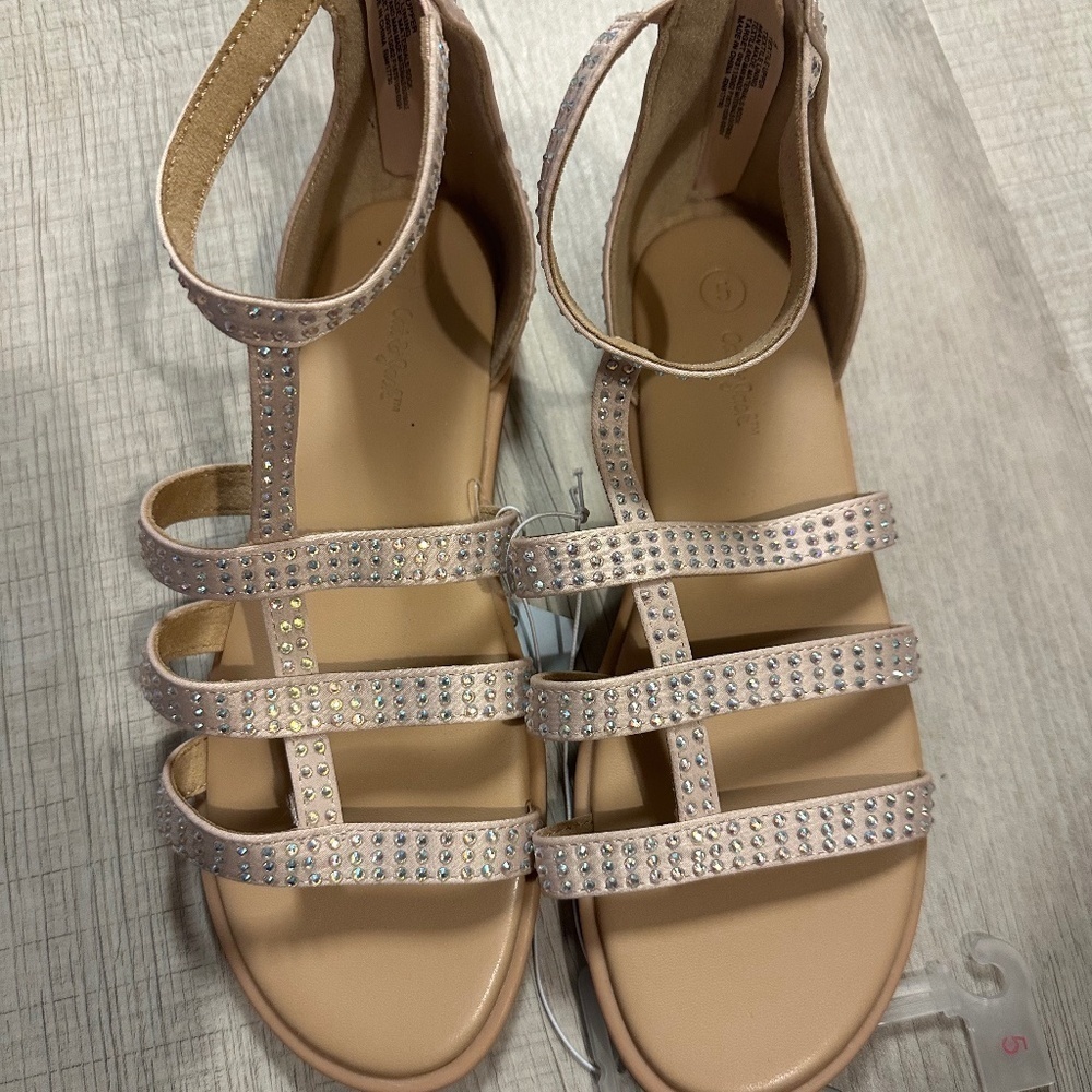 Cat & Jack Girls Gladiator Sandals Size 5